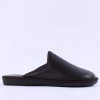 Nordikas Men Leather Mule House Slipper - Brown Leather