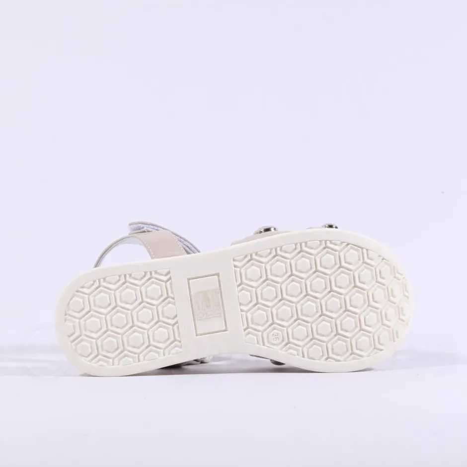 Women Marco Moreo Lecce Stud Platform Sandal - Beige Patent