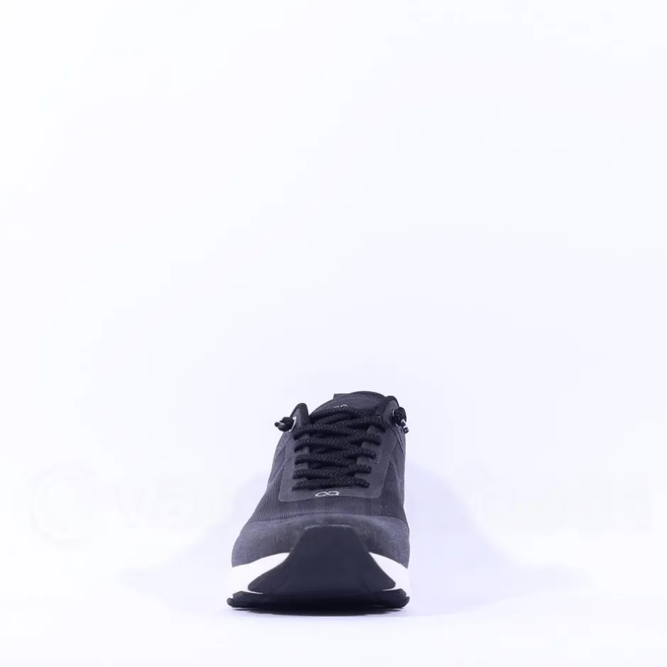 Women Ten Haag Light Elastic Lace Trainer - Black