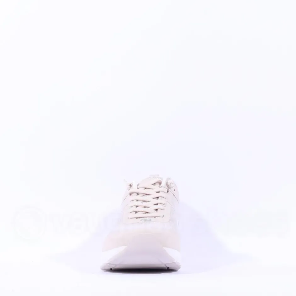 Women Ten Haag Light Elastic Lace Trainer - Sand