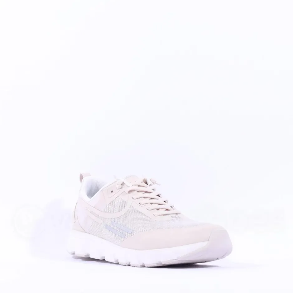Women Ten Haag Light Elastic Lace Trainer - Sand