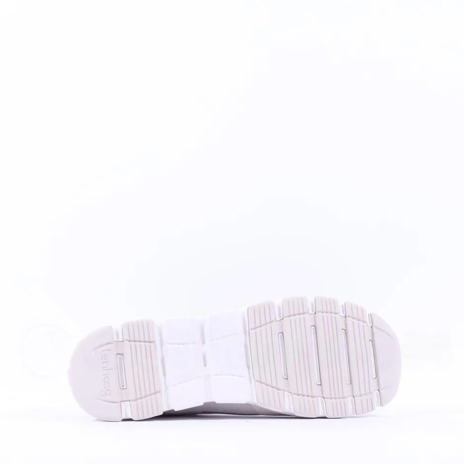 Women Ten Haag Light Elastic Lace Trainer - Sand