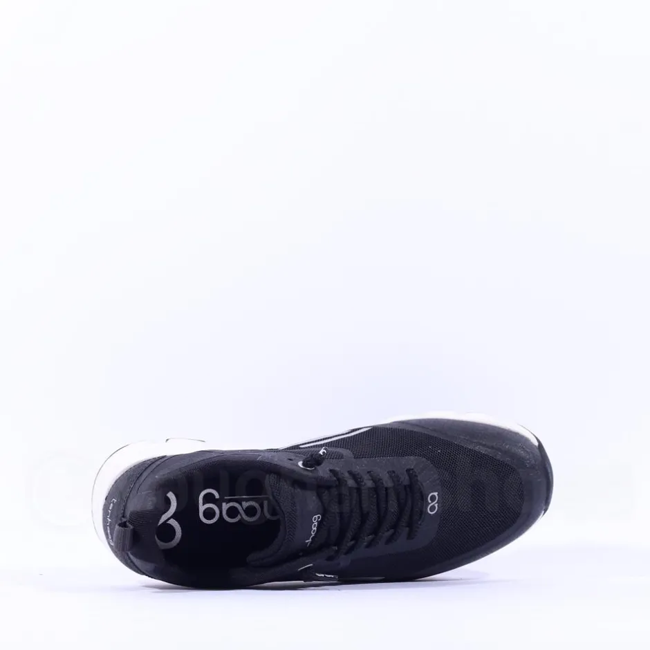 Women Ten Haag Light Elastic Lace Trainer - Black