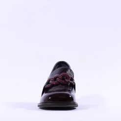 Women Marco Moreo Liverpool Block Heel Loafer - Wine Patent