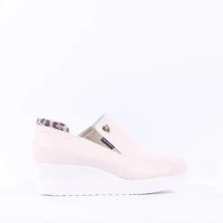 Women Marco Moreo Lola Slip On Classic Wedge - Cream Leopard