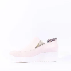 Women Marco Moreo Lola Slip On Classic Wedge - Cream Leopard
