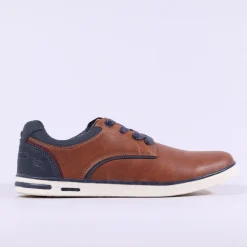 Tommy Bowe Lomax Laced Casual Shoe - Camel