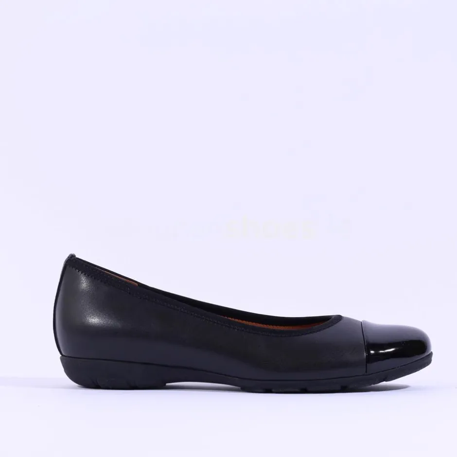 Women Gabor Low Toe Cap Pump Raspa - Black