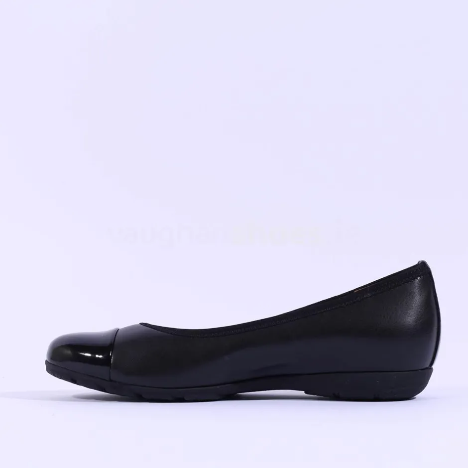 Women Gabor Low Toe Cap Pump Raspa - Black
