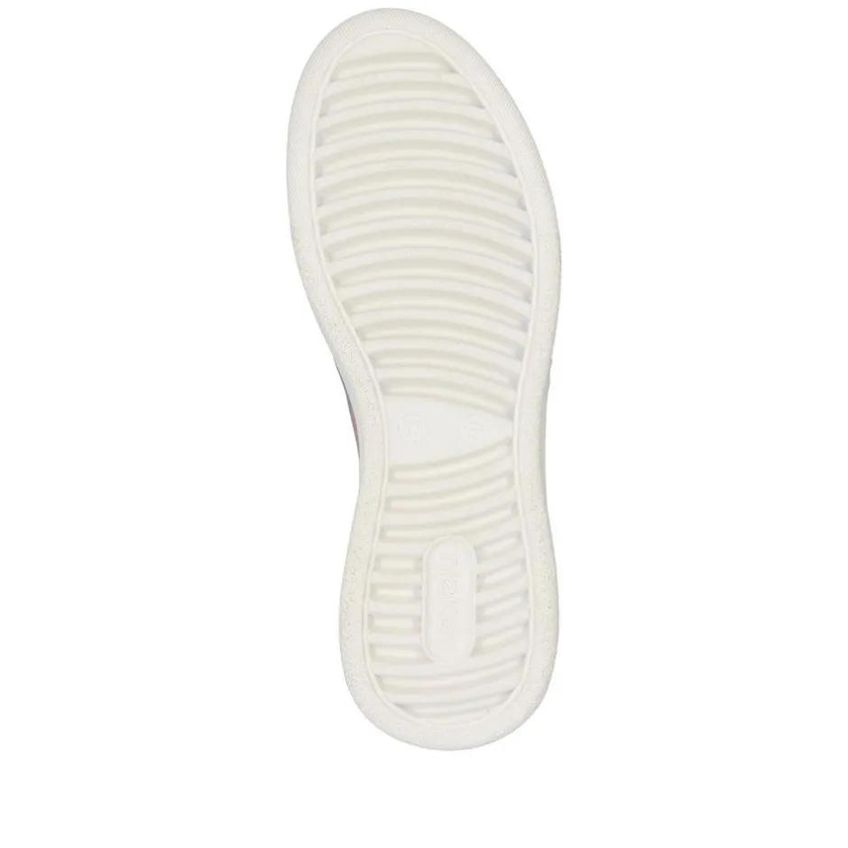 Women Rieker Low Wedge Platform Laced Trainer - Print