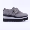 Women Marco Moreo Luna Diamante Buckle Shoe - Grey Suede