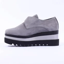Women Marco Moreo Luna Diamante Buckle Shoe - Grey Suede