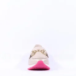 Women Gabor Macie Slip On Wedge Loafer - Gold Pink