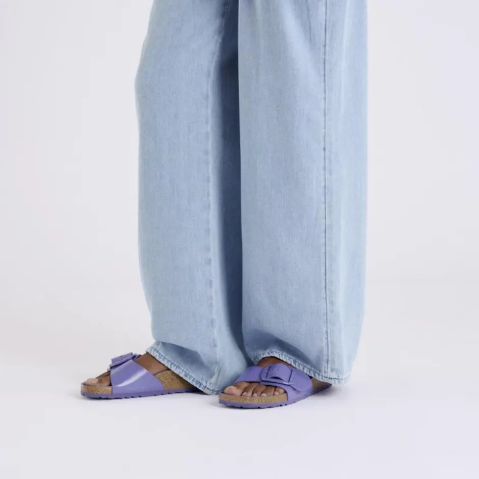 Women Birkenstock Madrid Big Buckle High Shine - Purple Dusk Tonal