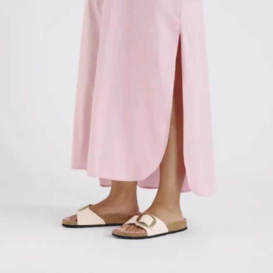 Women Birkenstock Madrid Big Buckle High Shine - Light Rose