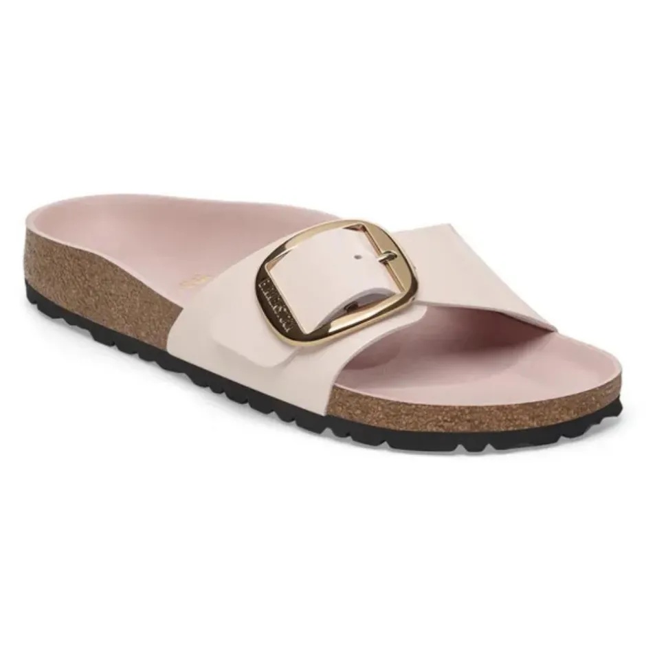 Women Birkenstock Madrid Big Buckle High Shine - Light Rose
