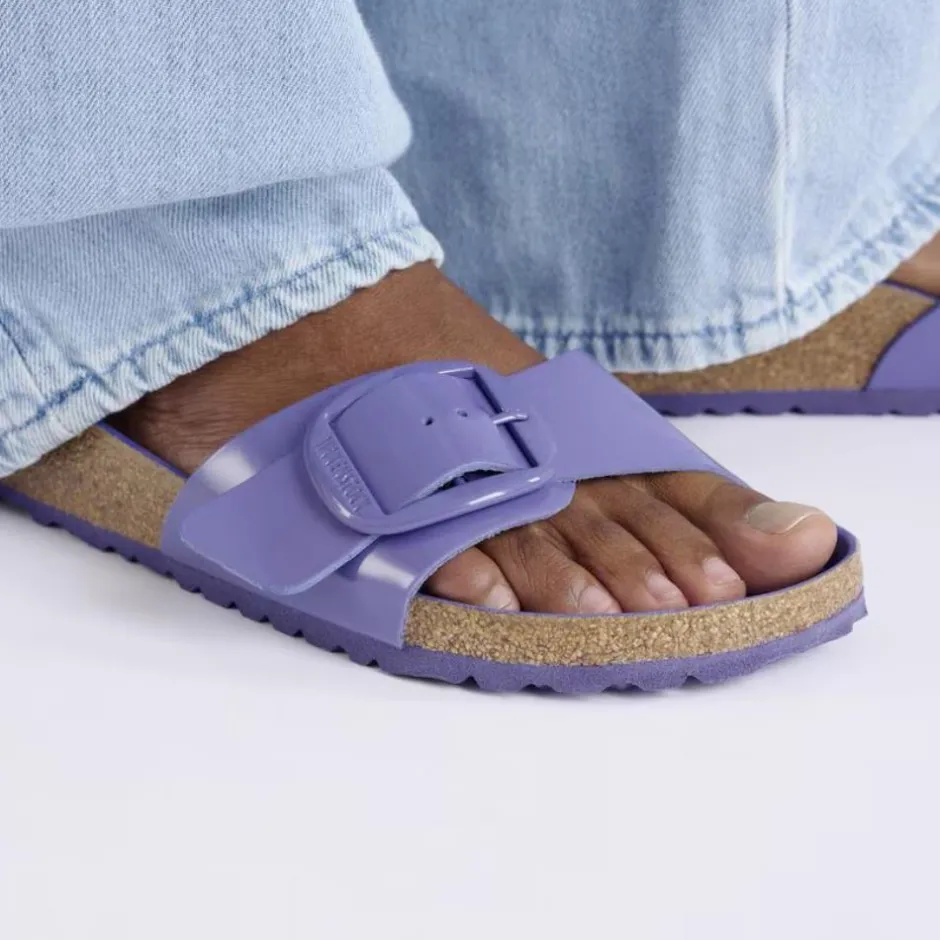 Women Birkenstock Madrid Big Buckle High Shine - Purple Dusk Tonal