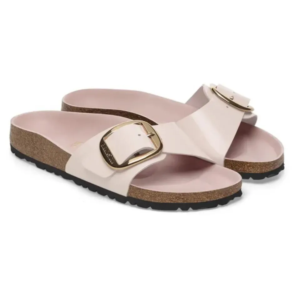 Women Birkenstock Madrid Big Buckle High Shine - Light Rose