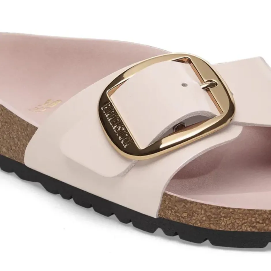Women Birkenstock Madrid Big Buckle High Shine - Light Rose