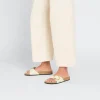 Women Birkenstock Madrid Big Buckle Patent - High Shine Ecru