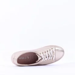 Women Caprice Manou Laced Casual Shoe - Platinum