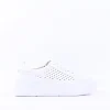 Women Caprice Manou Platform Cutout Trainer - White Leather