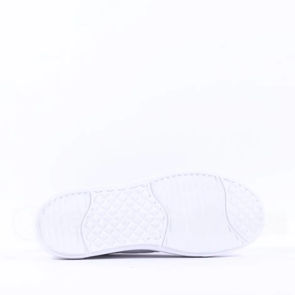 Women Caprice Manou Platform Cutout Trainer - White Leather