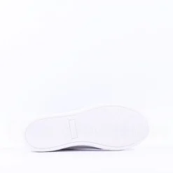 Women Caprice Manou Side Zip Lace Shoe - White Silver