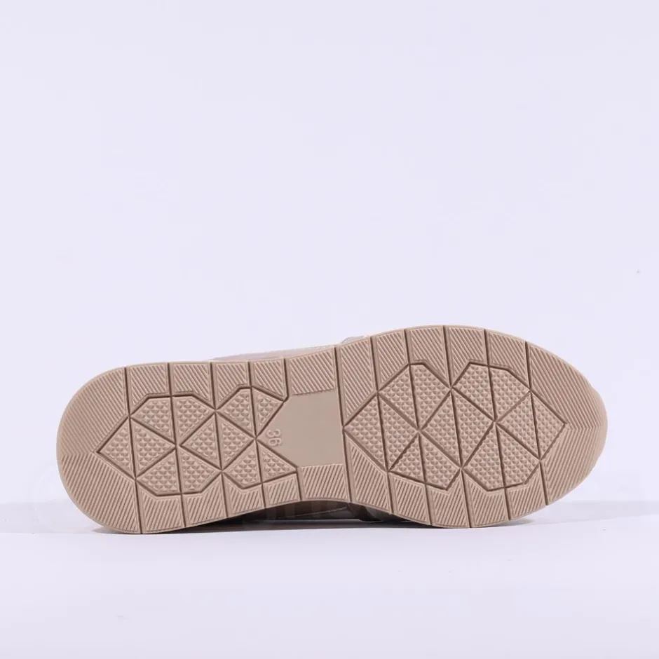 Women Tommy Bowe Ladies Marchino Wedge Trainer - Beige Gold