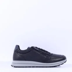 Ara Men Matteo Side Zip Wide Fit Shoe - Navy Grey
