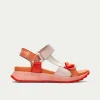 Women Hispanitas Maui Sporty T Bar Sandal - Coral