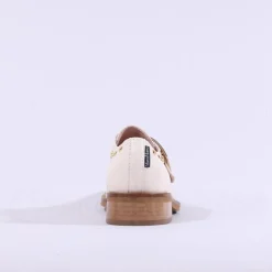 Women Marco Moreo Maura Buckle Punch Loafer - Cream Gold