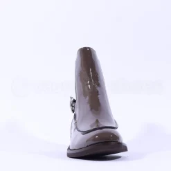 Women Marco Moreo Maura Buckle Strap Ankleboot - Taupe Patent