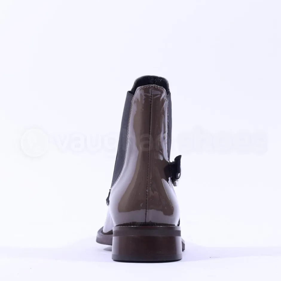 Women Marco Moreo Maura Buckle Strap Ankleboot - Taupe Patent