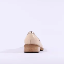 Women Marco Moreo Maura Slip On Link Loafer - Beige Metallic