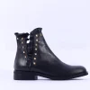 Women Marco Moreo Maura Stud Trim Ankle Boot - Black Leather