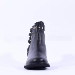 Women Marco Moreo Maura Stud Trim Ankle Boot - Black Leather