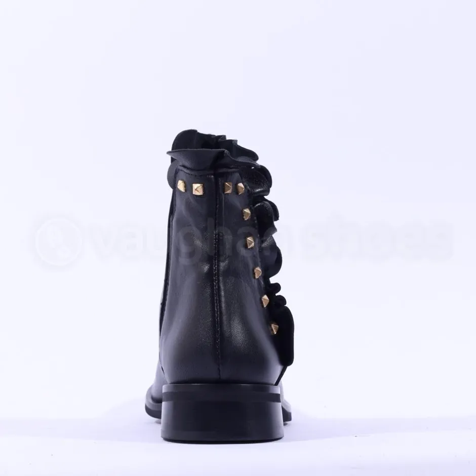 Women Marco Moreo Maura Stud Trim Ankle Boot - Black Leather