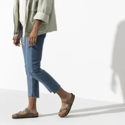 Women Birkenstock Mayari Birko-Flor Nubuck - Stone
