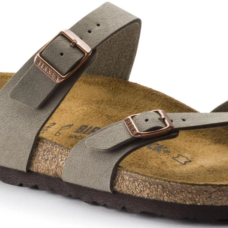 Women Birkenstock Mayari Birko-Flor Nubuck - Stone