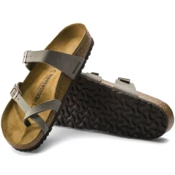 Women Birkenstock Mayari Birko-Flor Nubuck - Stone