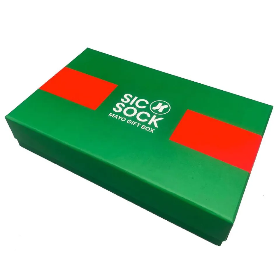 SicSock Mayo Retro Jersey Sock Gift Box - Green & Red