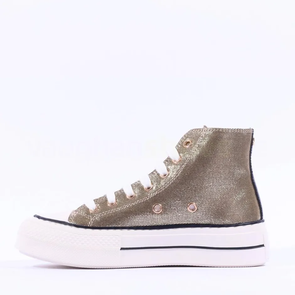 Women Tommy Bowe Ladies Mccabe Toecap Hitop - Gold Sparkle