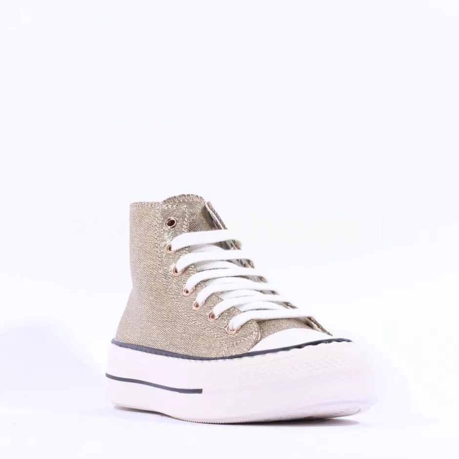 Women Tommy Bowe Ladies Mccabe Toecap Hitop - Gold Sparkle
