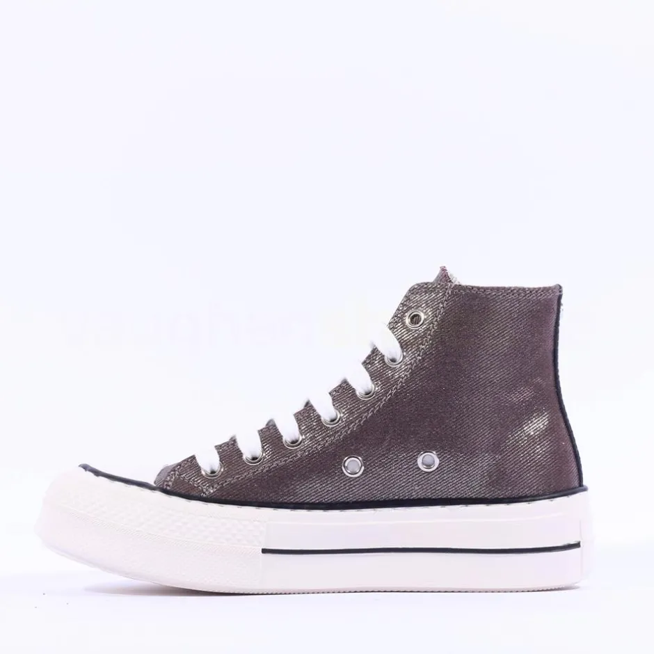 Women Tommy Bowe Ladies Mccabe Toecap Hitop - Grey Sparkle