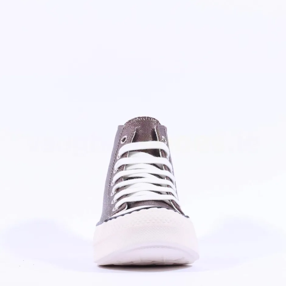 Women Tommy Bowe Ladies Mccabe Toecap Hitop - Grey Sparkle