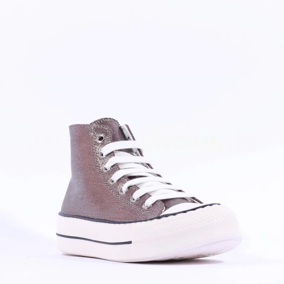 Women Tommy Bowe Ladies Mccabe Toecap Hitop - Grey Sparkle