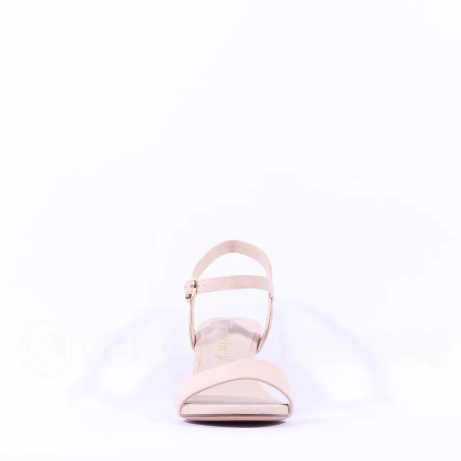 Women Tamaris Meliah Mid Heel Sandal - Beige
