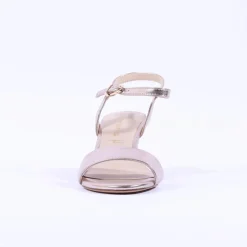 Women Tamaris Meliah Mid Heel Sandal - Gold