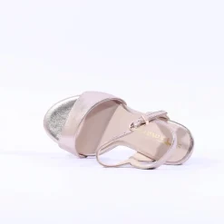 Women Tamaris Meliah Mid Heel Sandal - Gold